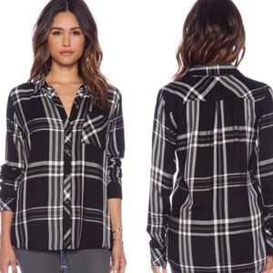 《 Rails 》 Hunter Black Plaid Button Down